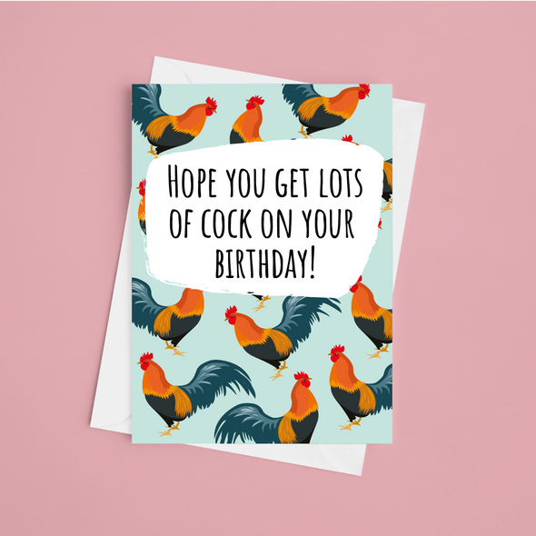 Lots Of Cock - A5 Greeting Card (Blank)