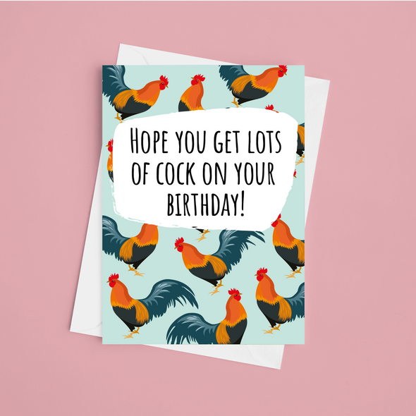 Lots Of Cock -Greeting Card (Wholesale)