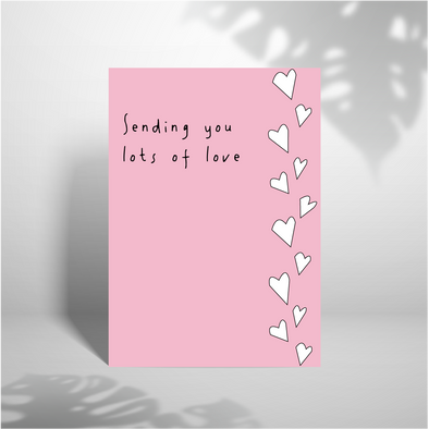Lots Of Love - A5 Greeting Card