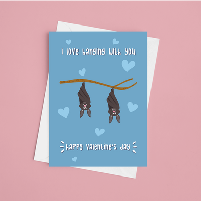 Love Hanging with You Valentine - A5 Greeting Card (Blank)