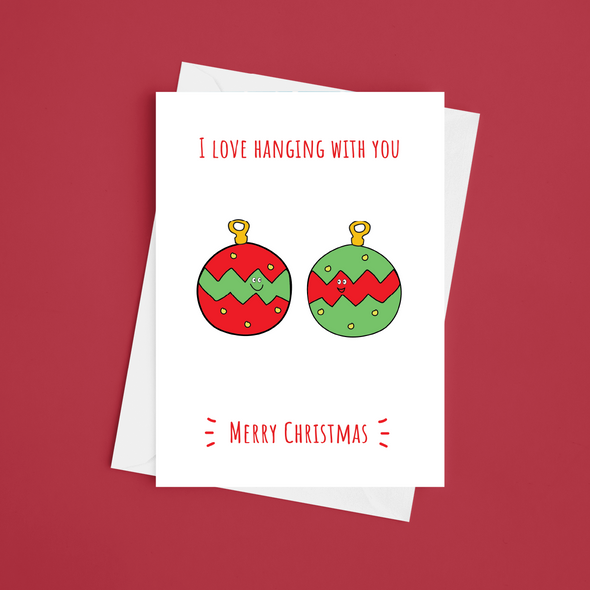 Love Hanging With You - A5 Greeting Card (Blank)