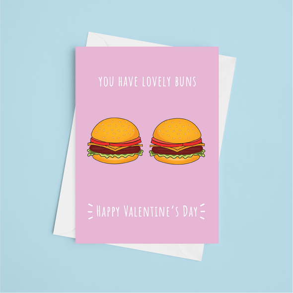 You Have Lovely Buns Valnetine's - A5 Greeting Card (Blank)