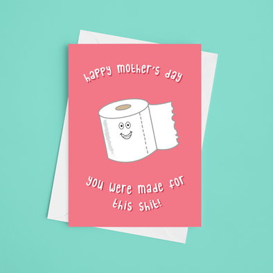 Made For This S*** Mother's Day - A5 Greeting Card (Blank)