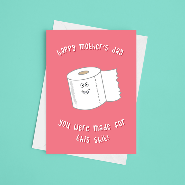 Made For This S*** Mother's Day - A5 Greeting Card (Blank)