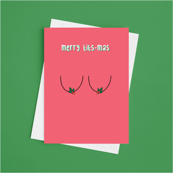 Merry Tits-mas - A5 Greeting Card