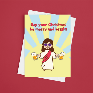 May Your Christmas Be Merry And Bright  - A5 Greeting Card (Blank)