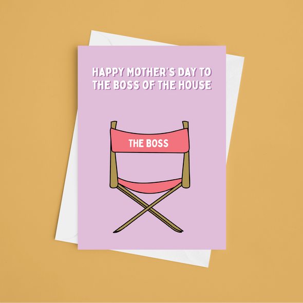 The Boss Mother's Day - A5 Greeting Card (Blank)