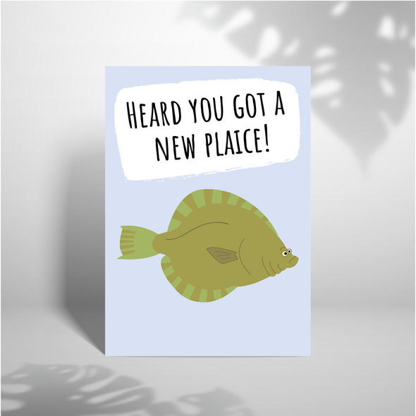 New Plaice -Greeting Card (Wholesale)