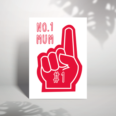 No.1 Mum - A5 Greeting Card (Blank)