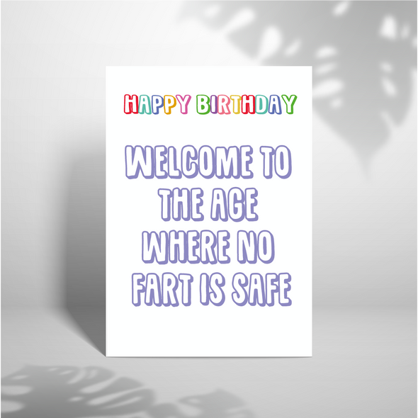 No Fart Is Safe - A5 Greeting Card (Blank)
