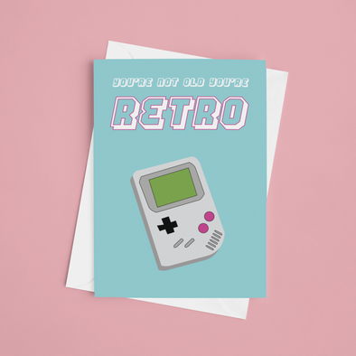 Retro Birthday Card - A5 Greeting Card