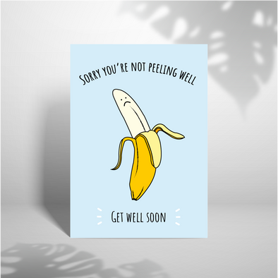 Not Peeling Well - A5 Greeting Card (Blank)