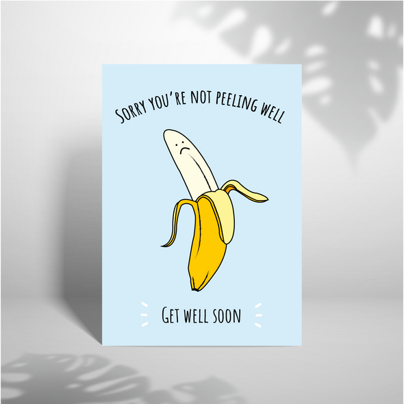 Not Peeling Well - A5 Greeting Card