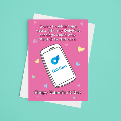 Only Fans Valentine's - A5 Happy Valentine's Card