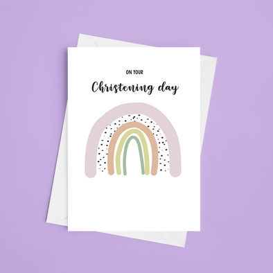On Your Christening Day - A5 Christening Card