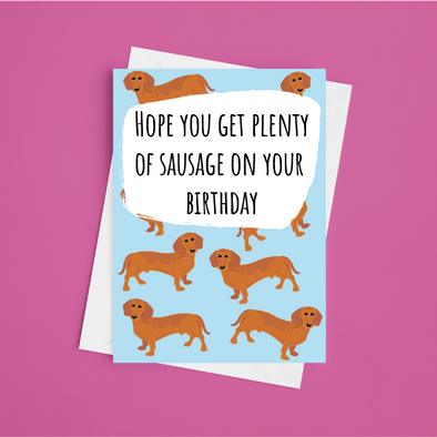 Plenty Of Sausage - A5 Greeting Card (Blank)