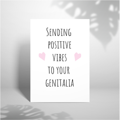 Positive Vibes - A5 Greeting Card (Blank)