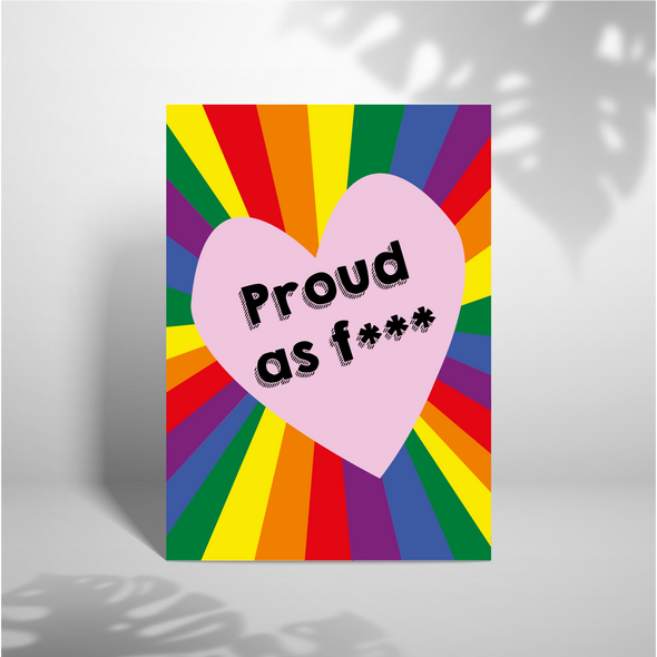 Proud As F*** - A5 Greeting Card