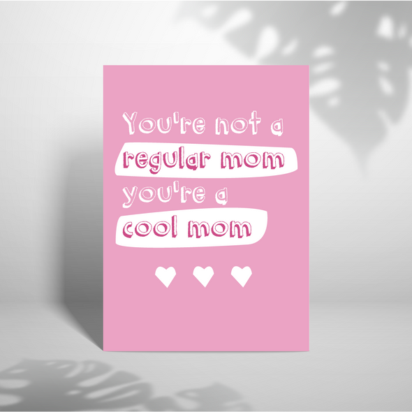 Not A Regular Mom - A5 Greeting Card