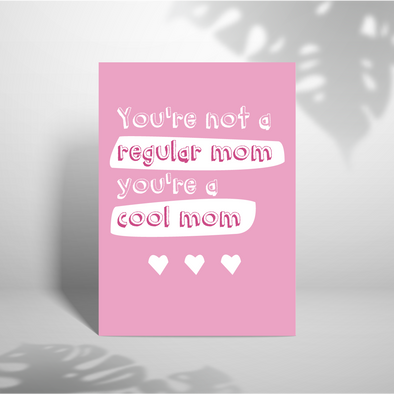 Not A regular Mom - A5 Greeting Card (Blank)