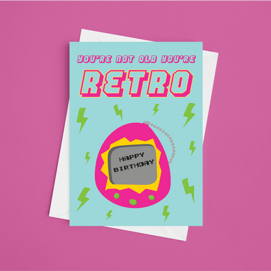 Retro Birthday -Greeting Card (Wholesale)