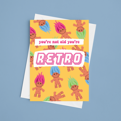 Retro Trolls Birthday Card - A5 Birthday Card