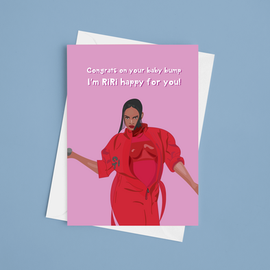 RiRi Happy For You - A5 Pregnancy Card (Blank)