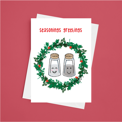 Seasonings Greetings  - A5 Greeting Card (Blank)