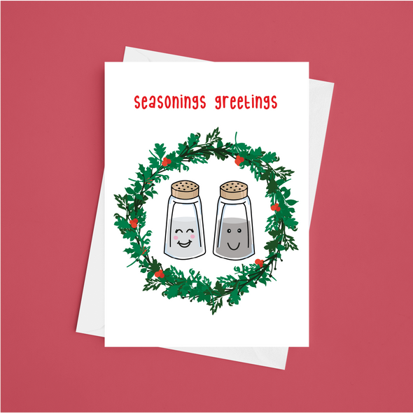 Seasonings Greetings - A5 Greeting Card