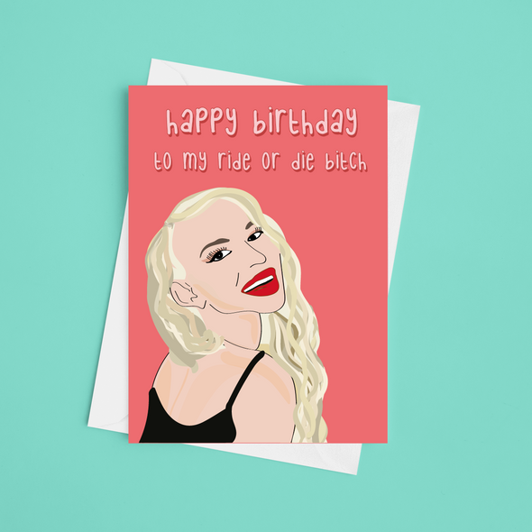 Happy Birthday To My Ride Or Die -Greeting Card (Wholesale)