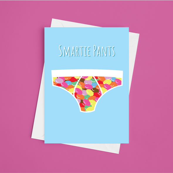Smartie Pants - A5 Greeting Card (Blank)