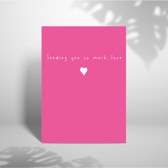 Sending So Much Love - A5 Greeting Card