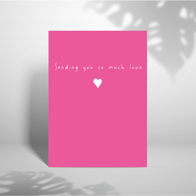 Sending so much love - A5 Greeting Card (Blank)