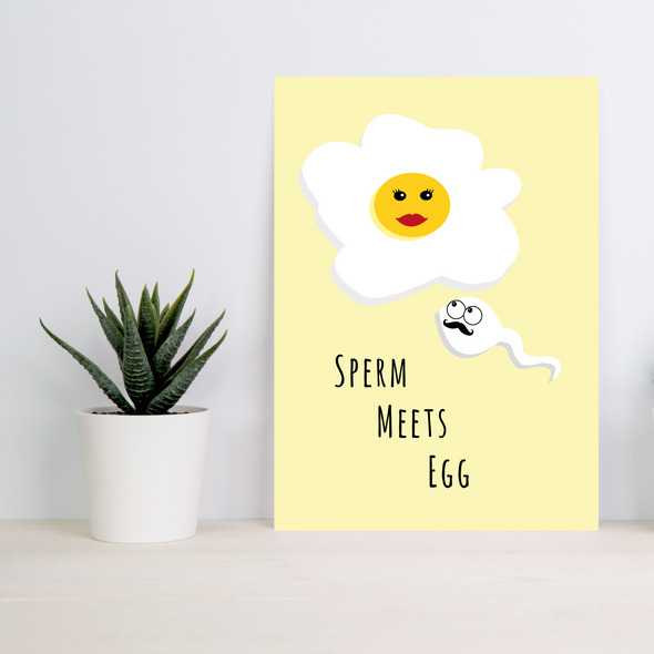 Sperm Meets Egg Print