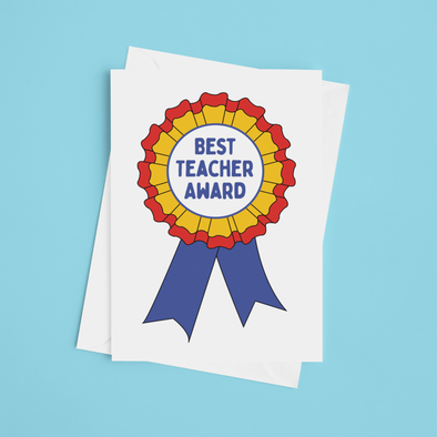 Best Teacher Award - Greeting Card (Wholesale)