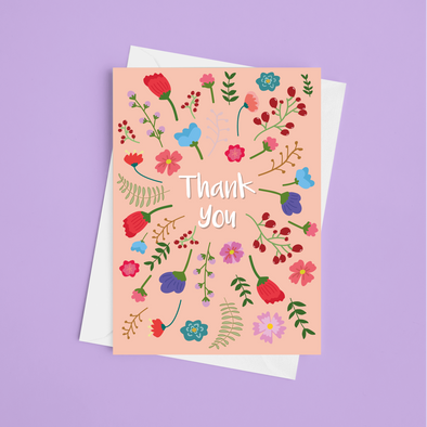 Thank You - A5 Greeting Card