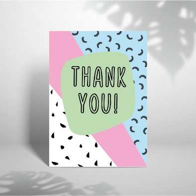 Thank You - A5 Greeting Card