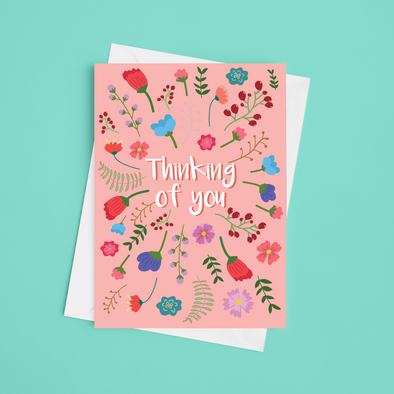 Thinking Of You - A5 Thinking Of You Card (Blank)