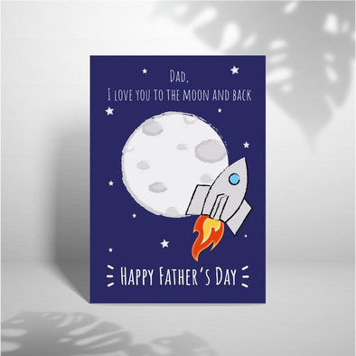 To The Moon and Back -Greeting Card (Wholesale)