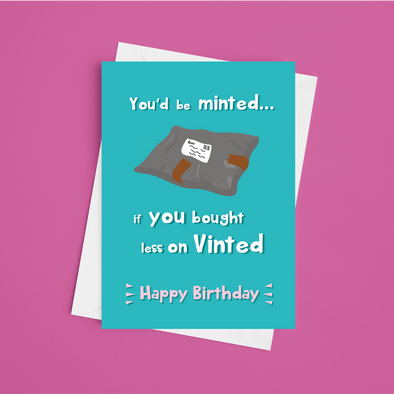 Vinted Addict - A5 Greeting Card (Blank)