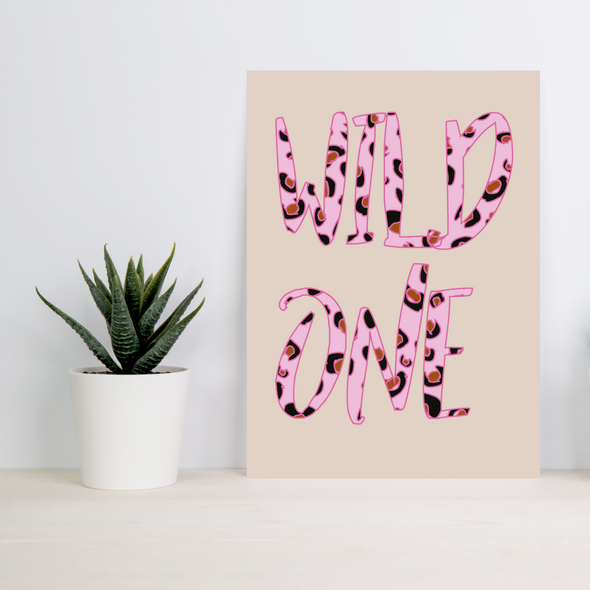 Wild One Pink Print