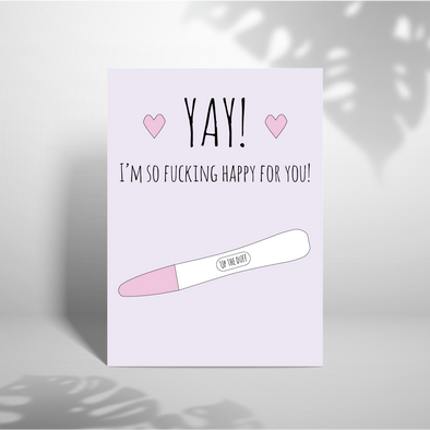 Up the duff! - A5 Greeting Card (Blank)