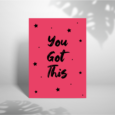 You Got This - A5 Greeting Card (Blank)