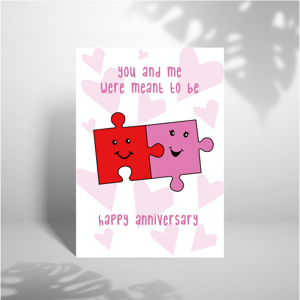 You and me were meant to be - A5 Greeting Card