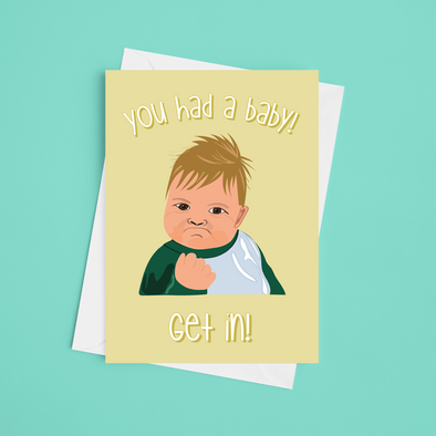 New Baby - A5 Greeting Card