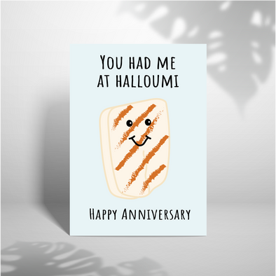 You had me at halloumi - A5 Greeting Card