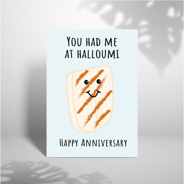 You had me at halloumi - A5 Greeting Card (Blank)