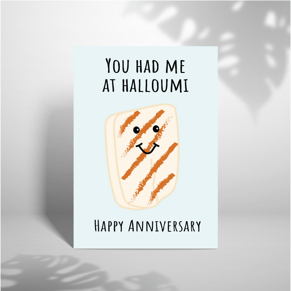 You had me at halloumi - A5 Greeting Card