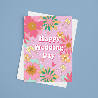 Happy Wedding Day - A5 Wedding Card