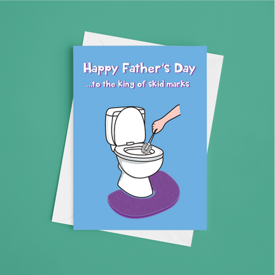King Of Skid Marks - A5 Father's Day Card